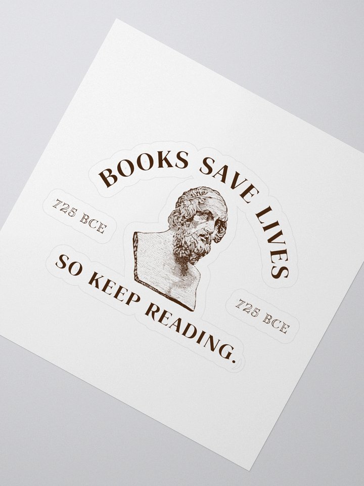 Homer Sticker - Books Save Lives product image (2)