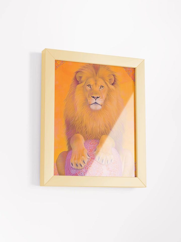 Majestic Lion Globe Framed Poster product image (4)