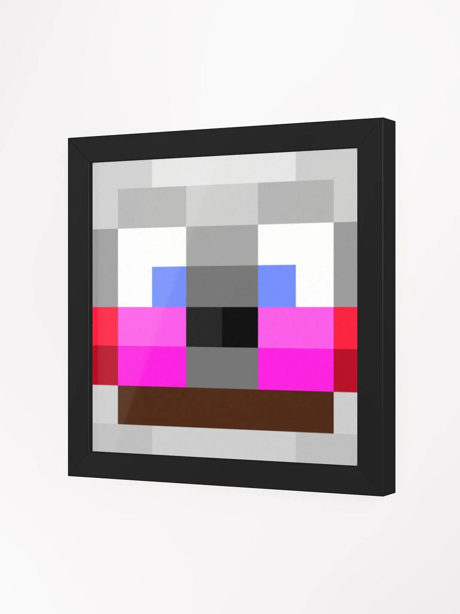 Funtime3Freddy3 Minecraft Skin Head Square Framed High-Quality Matte Poster product image (2)