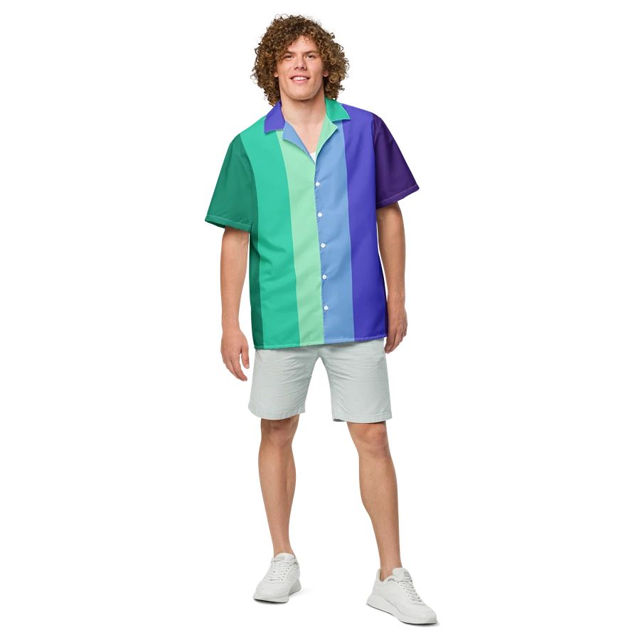 Gay Men's Pride Flag - All-Over Hawaiian Shirt product image (3)
