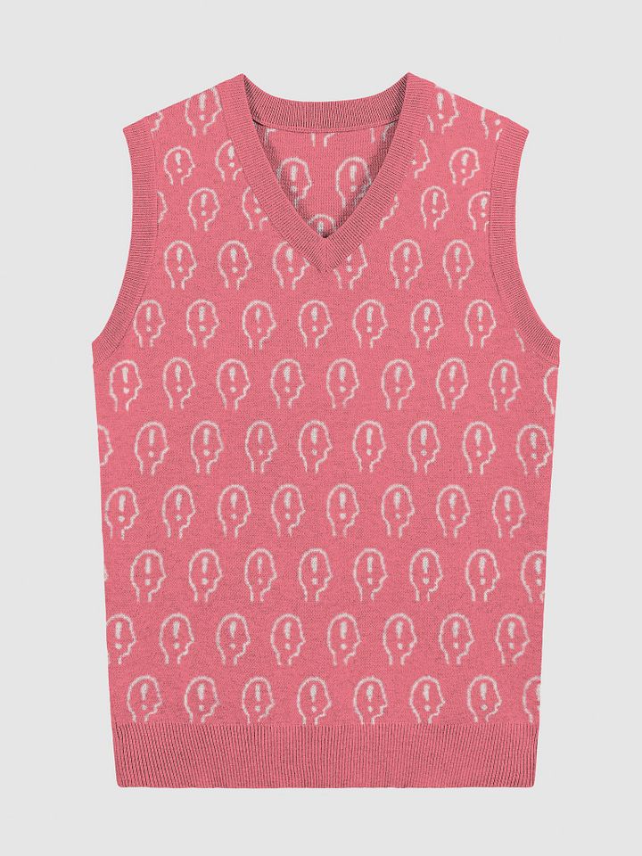 EXCLAIMING MENTALLY (duotone pink) knitwear vest product image (3)