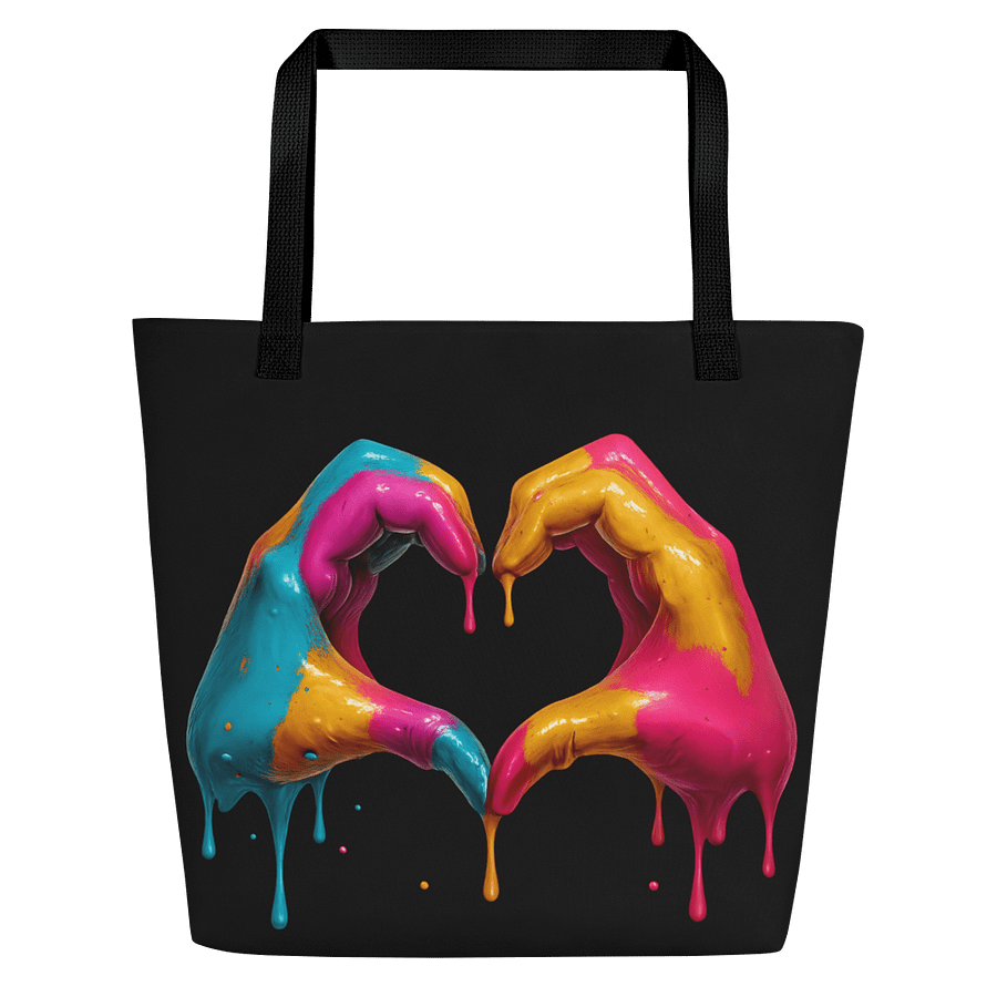 Dripping Heart Hands Tote Bag product image (1)