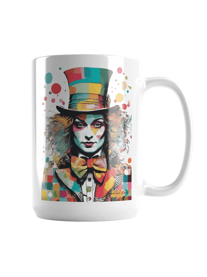 Mad Hatter:Vibrant Collage Portrait : Elegance Mug product image (1)