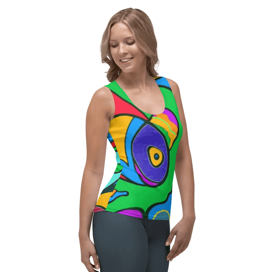Vibrant Fish Frenzy Women's Tank Top product image (4)