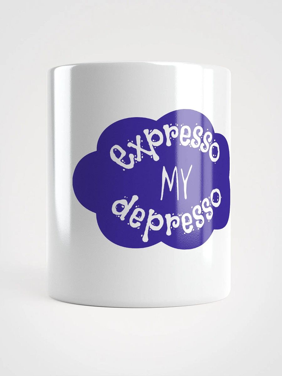 Expresso my Depresso Mug, Purple Cloud, White Mug product image (1)