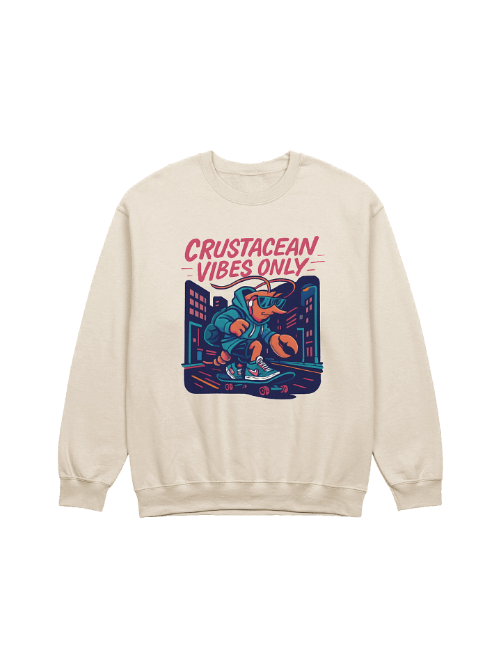 Crustacean Vibes Only Sweatshirt | Cool Lobster Streetwear Design Pullover product image (1)