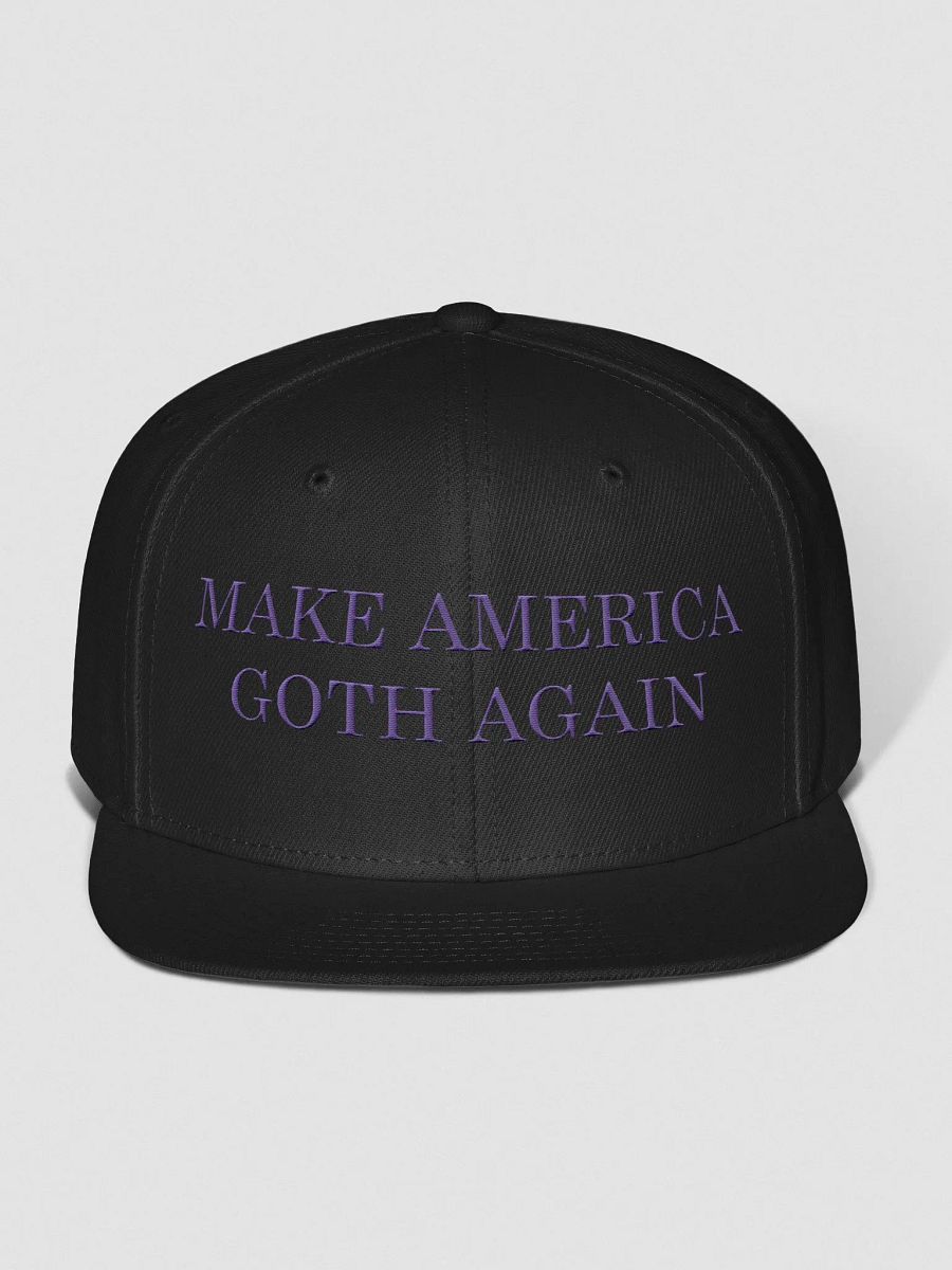 Make America Goth Again Embroidered Snapback - Purple product image (1)