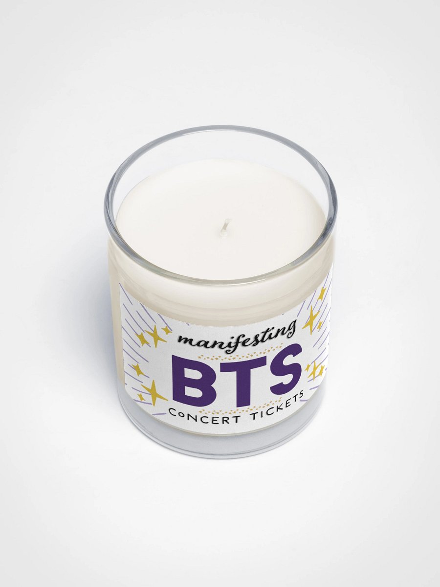 BTS concert tickets manifestation candle product image (3)