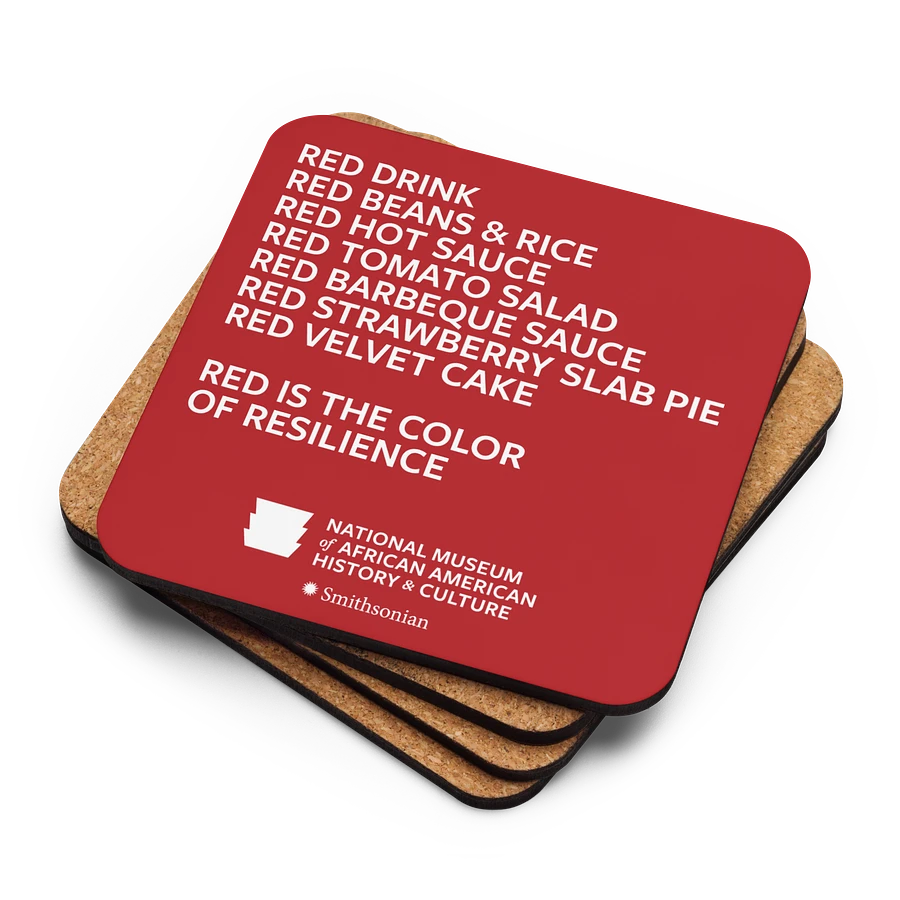 “Red is the Color of Resilience” Coaster Image 4