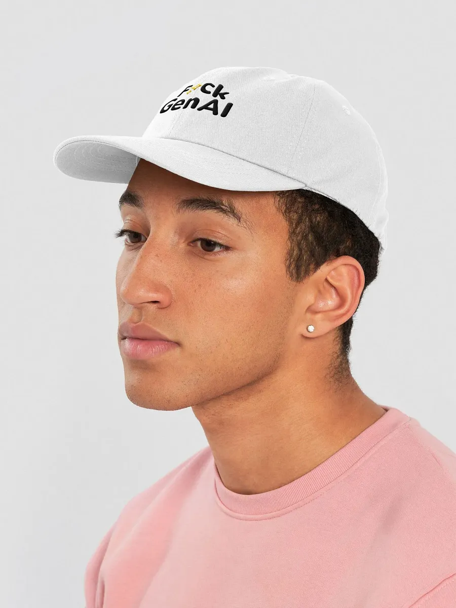 Absolut Idiocy Dad Hat - F✨ck Generative AI (Black Logotype) product image (7)