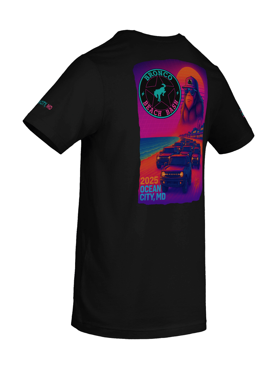 2025 Bronco Beach Bash Ocean City / Destination Bigfoot Bronco Collab | Bella + Canvas Supersoft T-Shirt (Multiple Colors Available) product image (10)