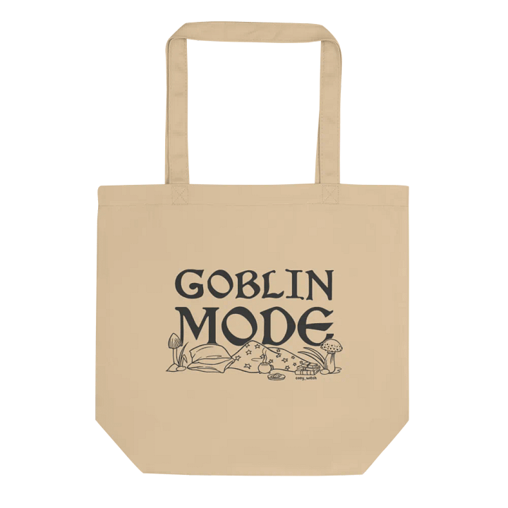 Goblin Mode Eco Cotton Tote Bag -Natural product image (1)