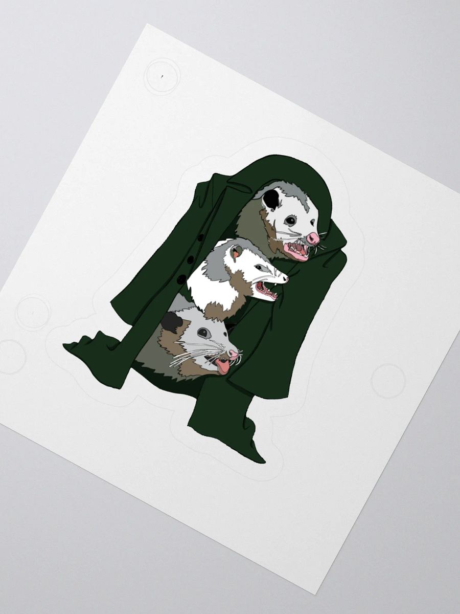 3 Possums in a Trench Coat Sticky product image (4)