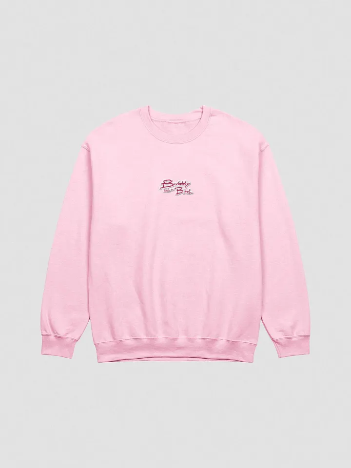 Bubbly and a B*tch embroidered crewneck (monochrome pink) product image (2)