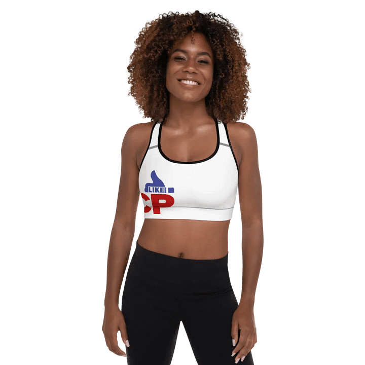 I Like CP, Red Blue On White Ladies Bra product image (1)