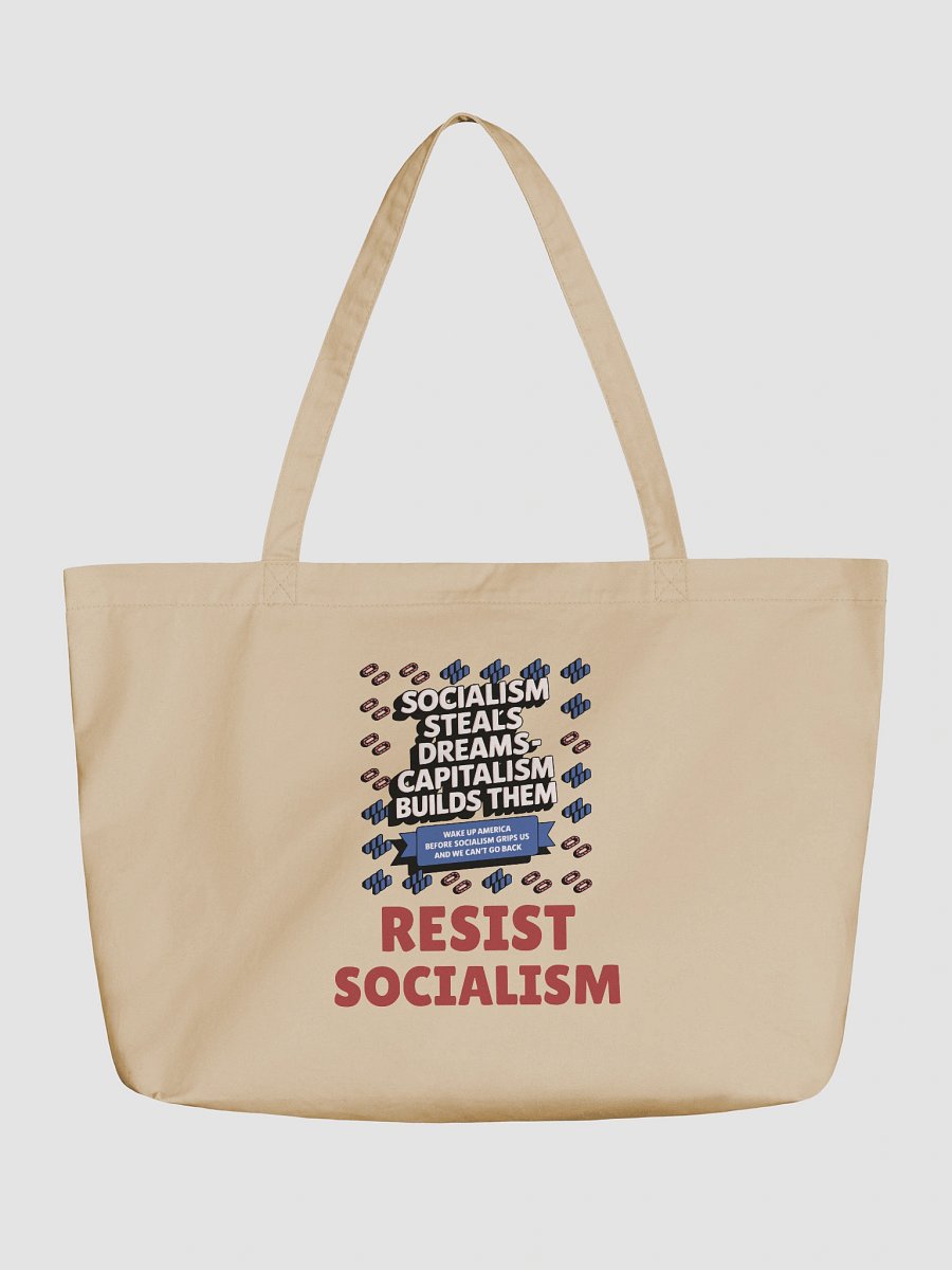 Resist Socialism - Capitalism Builds Dreams tote product image (1)