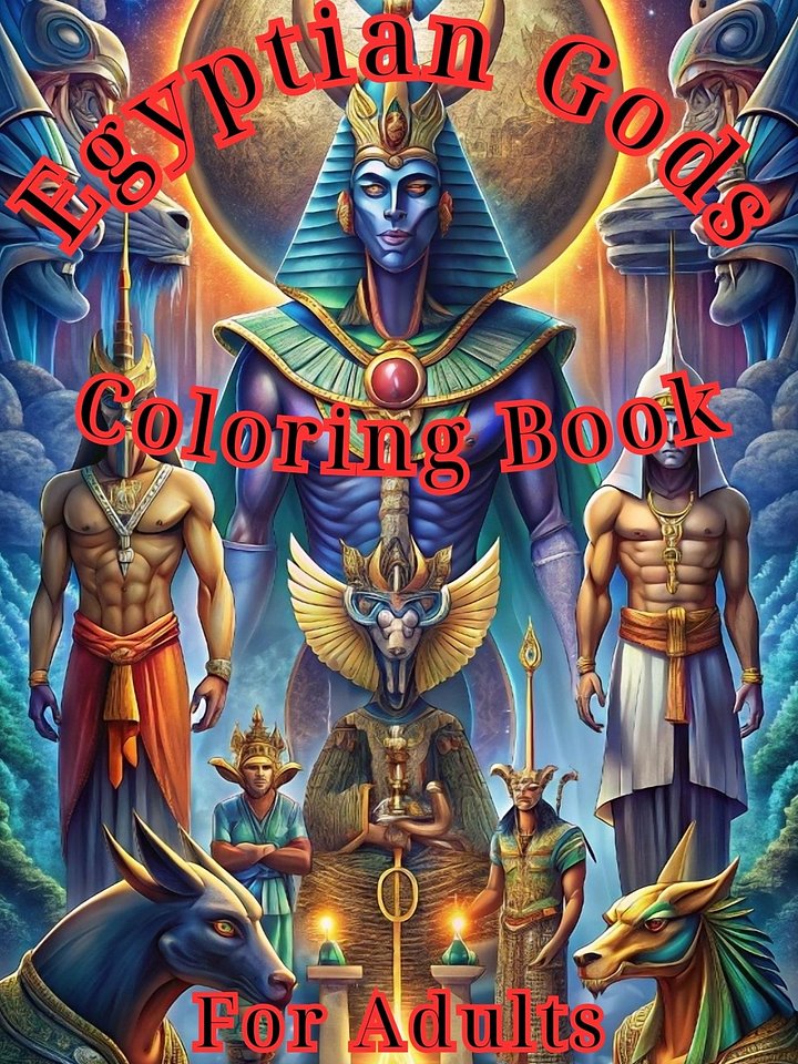 Egyptian Gods Coloring Book for Adults product image (1)