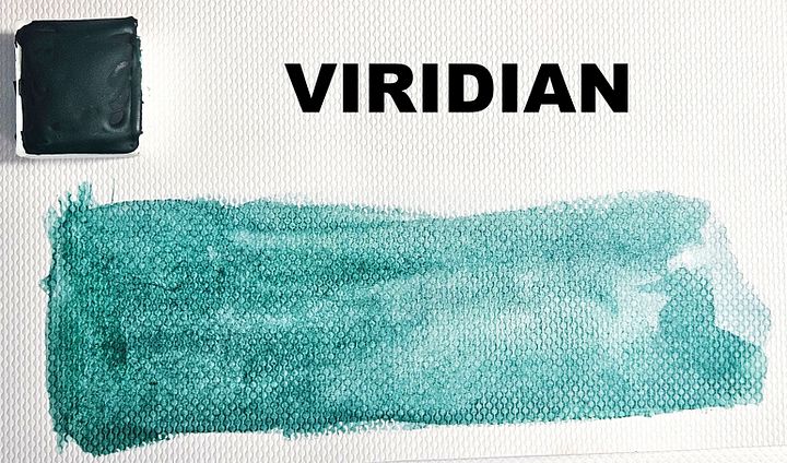 Viridian Green Water Color Paint Half Pan product image (1)