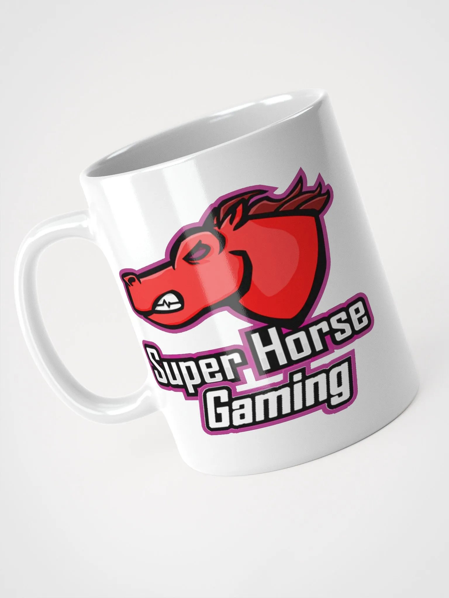 Fierce Horse Head White Glossy Mug product image (9)