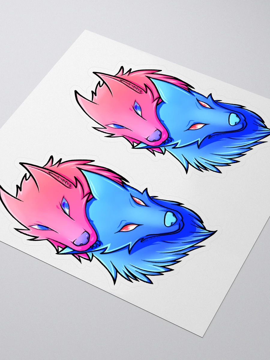 Pink and Blue Wolf Stickers product image (3)