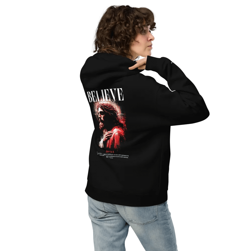 Believe Jesus Embroidered Hoodie product image (5)
