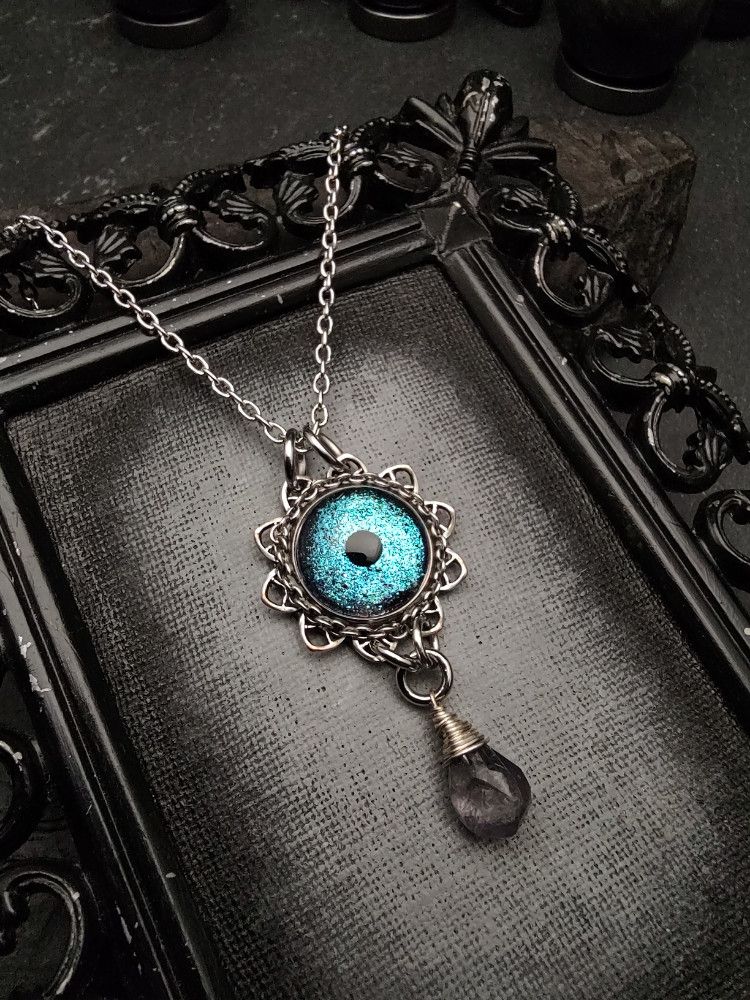 Eye Painted Amulet - SeaMist product image (3)
