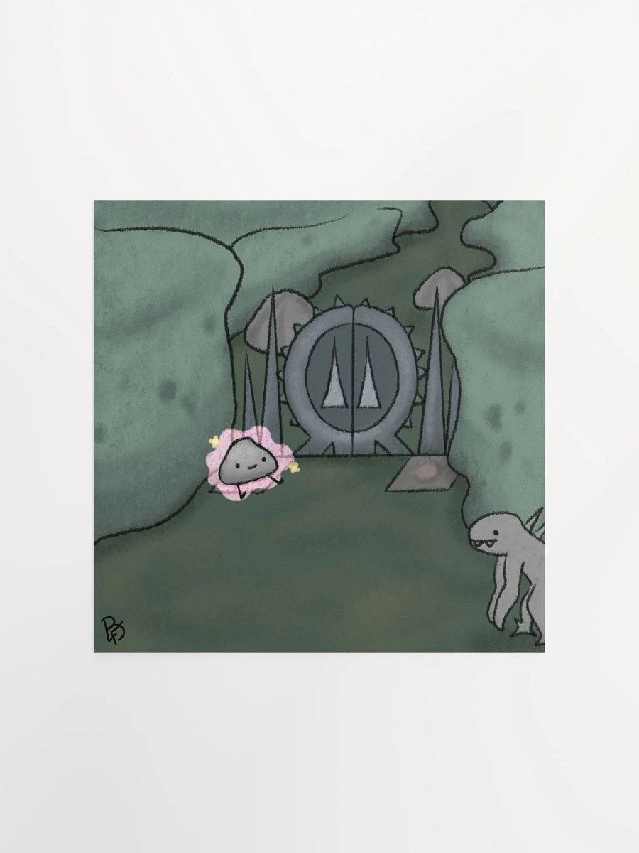Happy Pet Rock Print product image (1)
