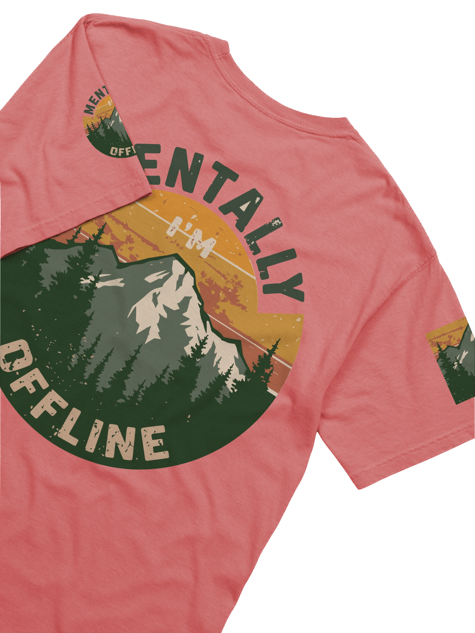 Mentally I'm Offline Mountain Tee product image (73)