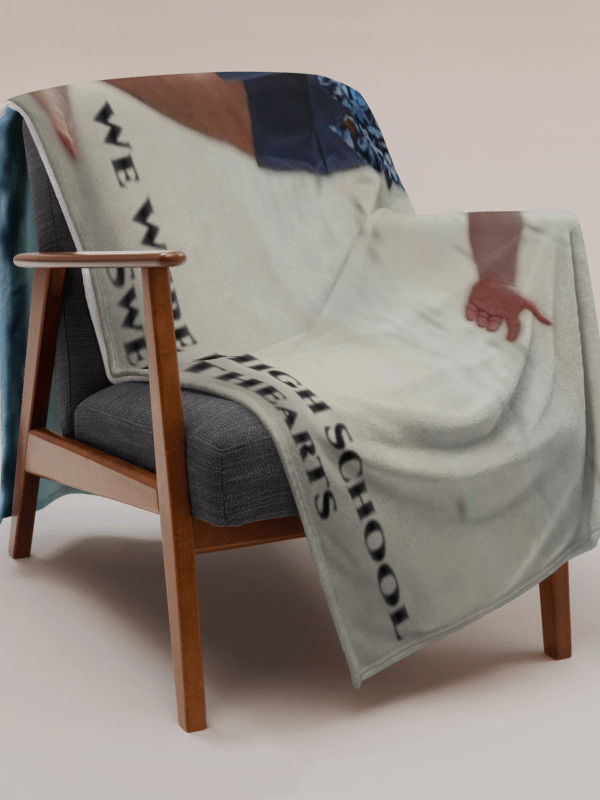 We Were High School Sweethearts Black Lyric Throw Blanket product image (6)