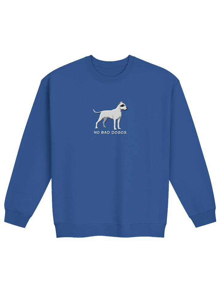 No Bad Dogos Club Sweatshirt (Embroidered) of a Dogo Argentino(Cropped Ears 2) product image (13)