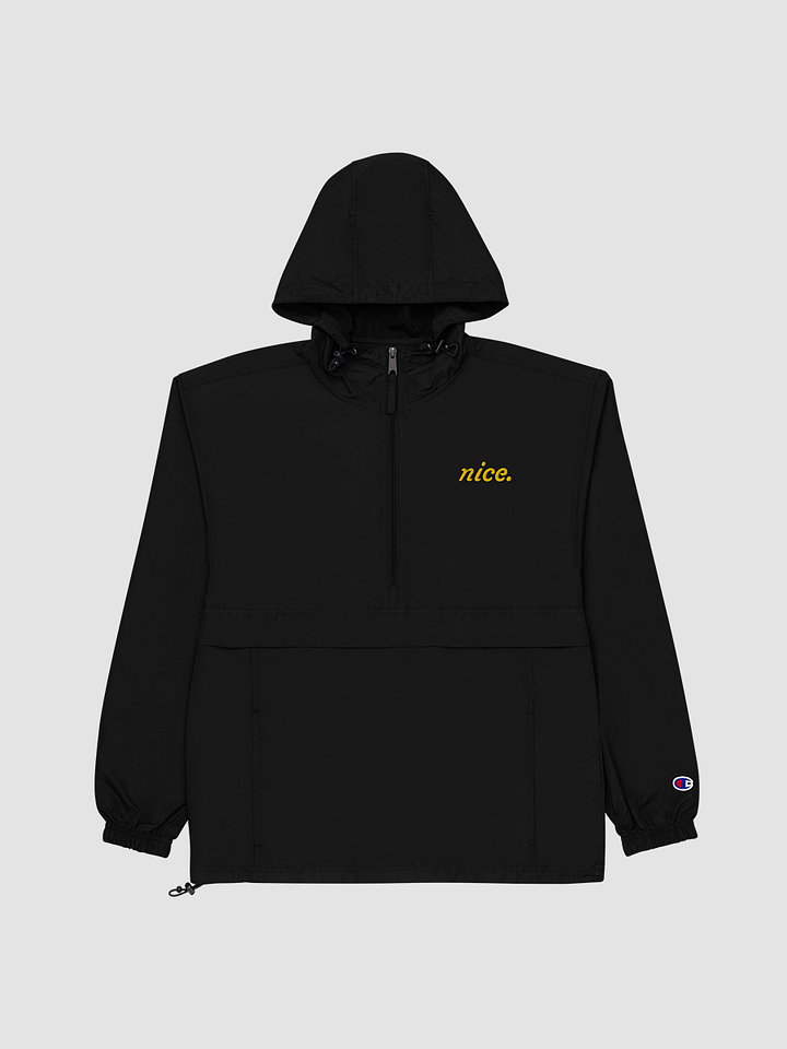 Nice. X Champion Windbreaker (Yellow on Black) product image (1)