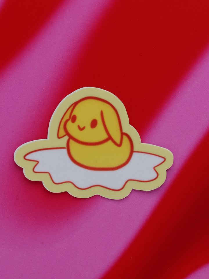 Egg Yolk Lop Bunny sticker product image (1)