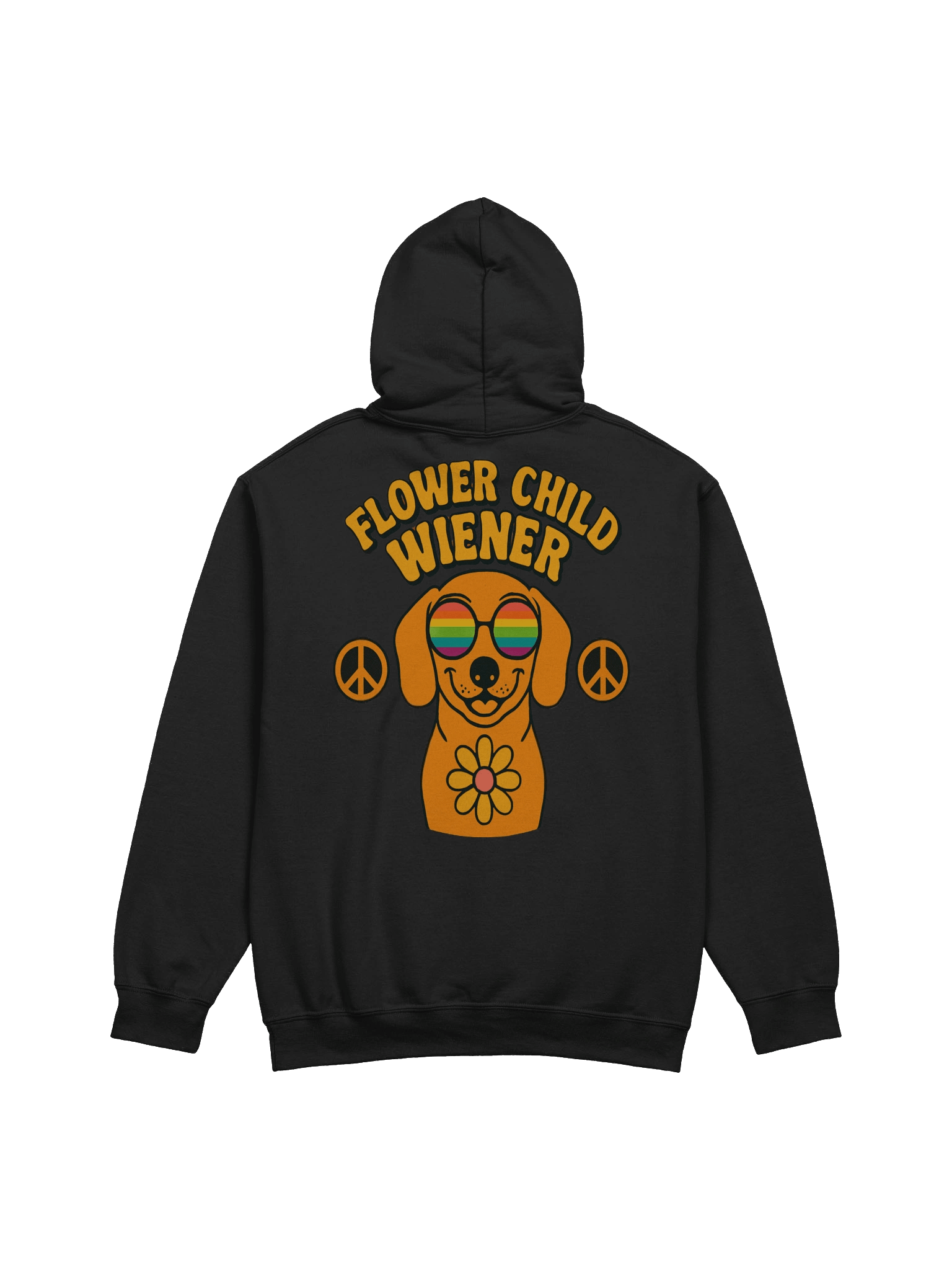 Flower Child Wiener Hippie Dachshund Hoodie product image (2)