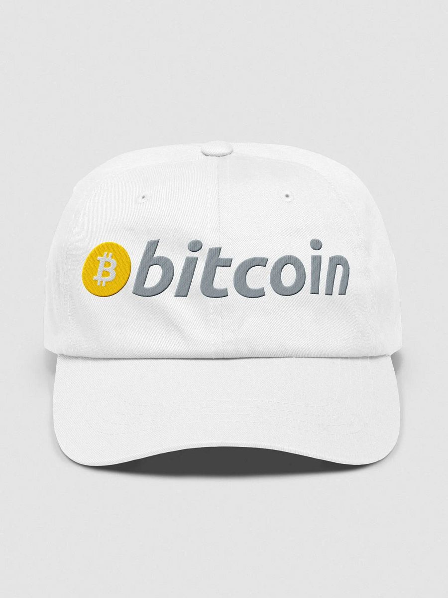 Bitcoin Logo Classic Embroidered Dad Hat product image (2)