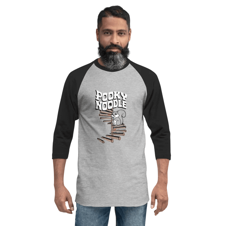 POOKY NOODLE ¾ Sleeve Raglan Tee product image (2)