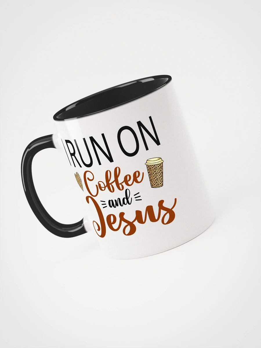 006 - I Run on Coffee and Jesus Mug product image (4)