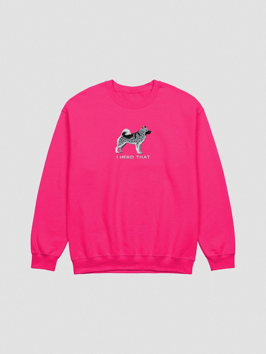 I Herd That Sweatshirt (Embroidered) of a Norwegian Elkhound(Gray) product image (13)