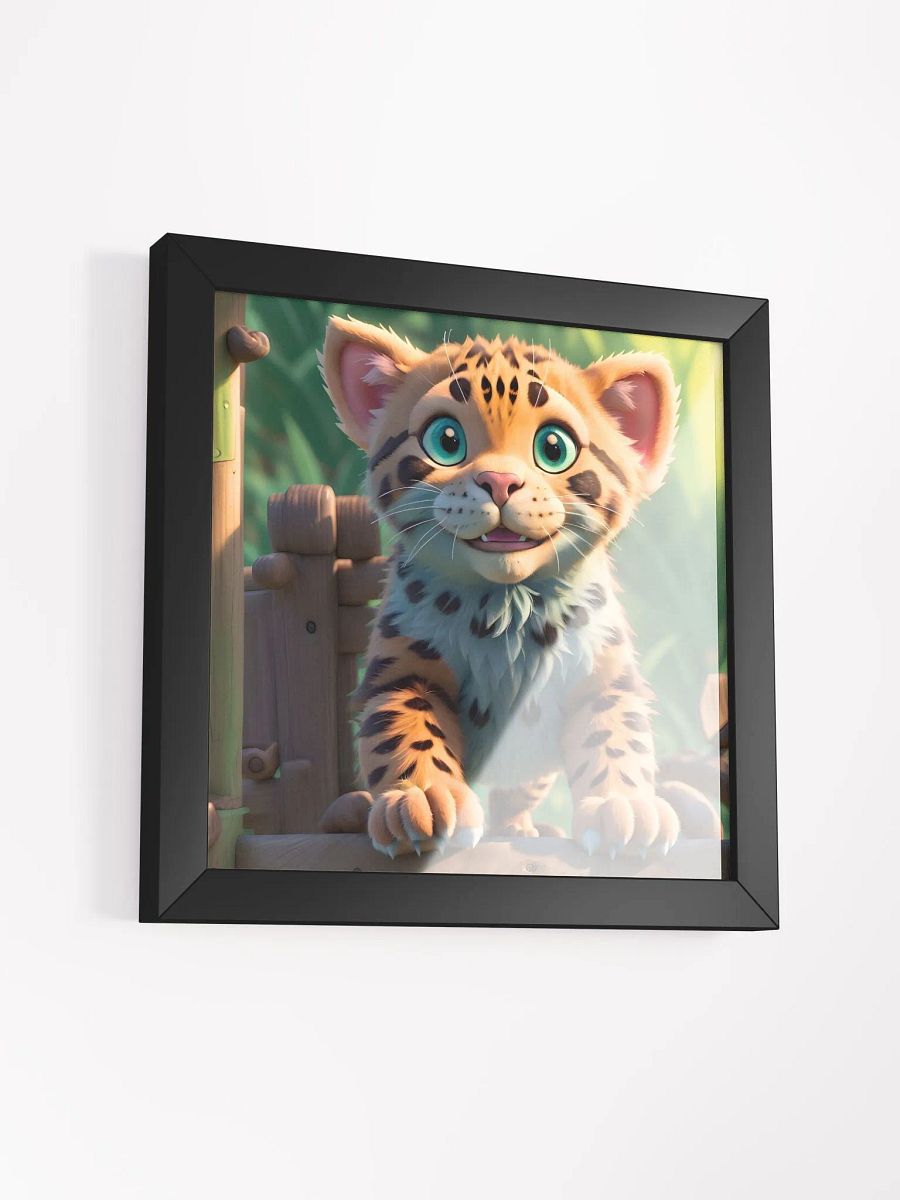 Endangered Species - Mexico - Jaguar Eco-Friendly Ayous Wood Framed Poster product image (3)