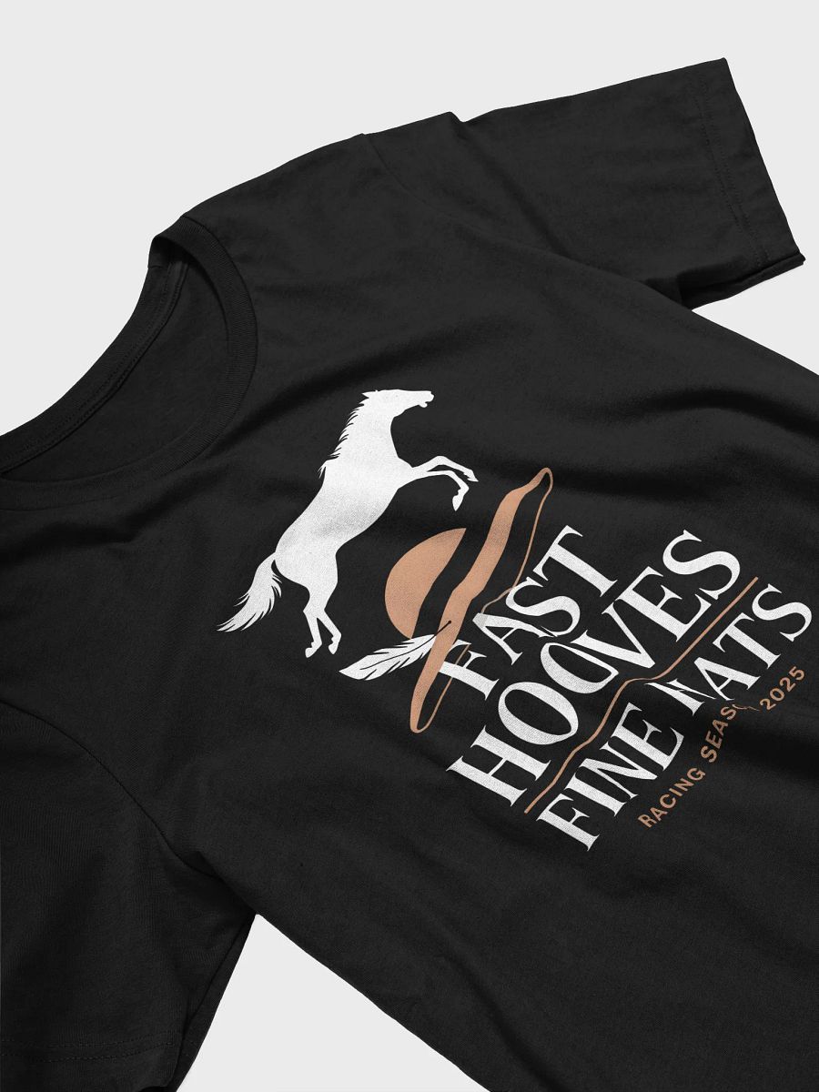 Fast Hooves Fine Hats Graphic Tee | Western Racing 2025 Tee product image (3)