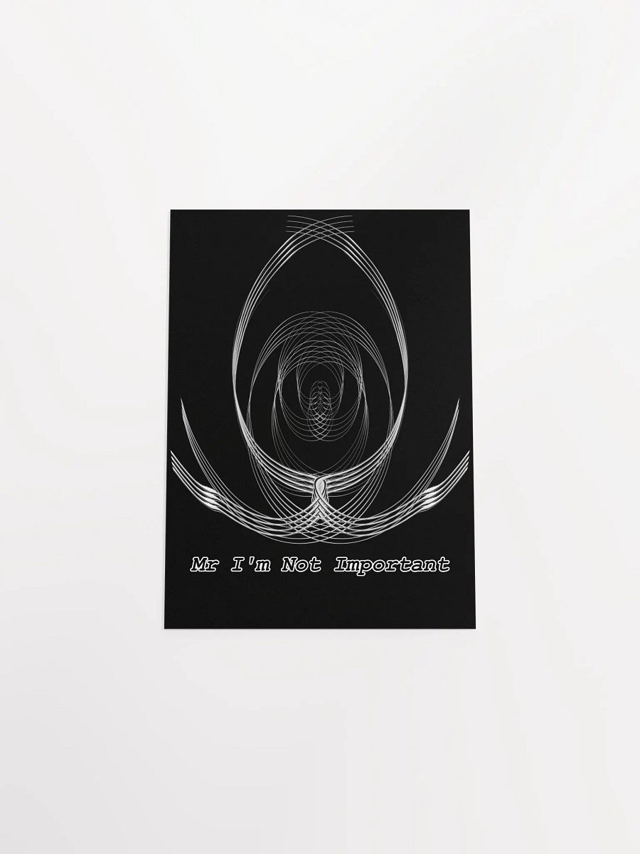 Enhanced Matte Paper Poster (in) - Black - Mr I'm Not Important product image (4)