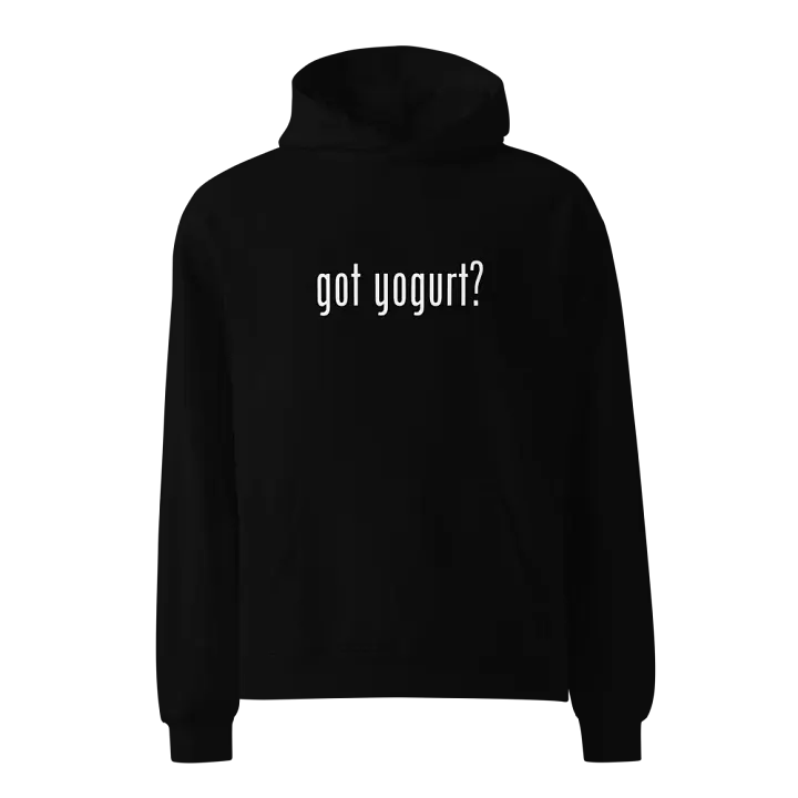 unisex "got yogurt?" oversized hoodie product image (3)