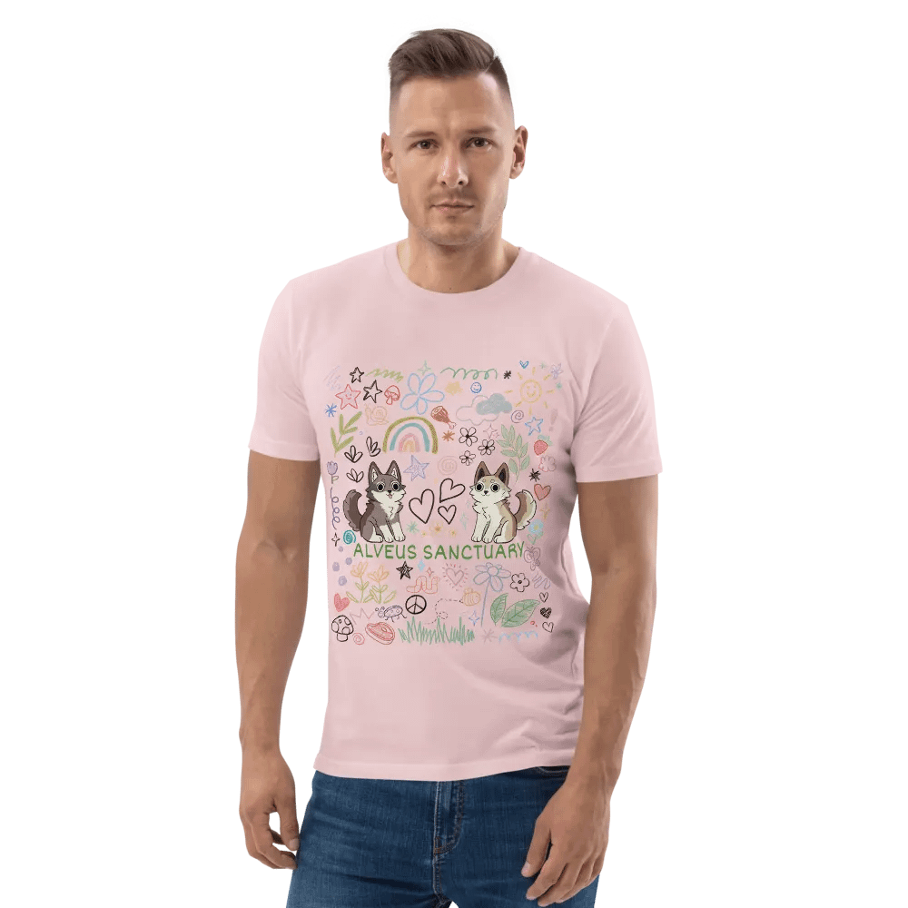 Wolf T-Shirt Doodle (Light Colors) product image (99)