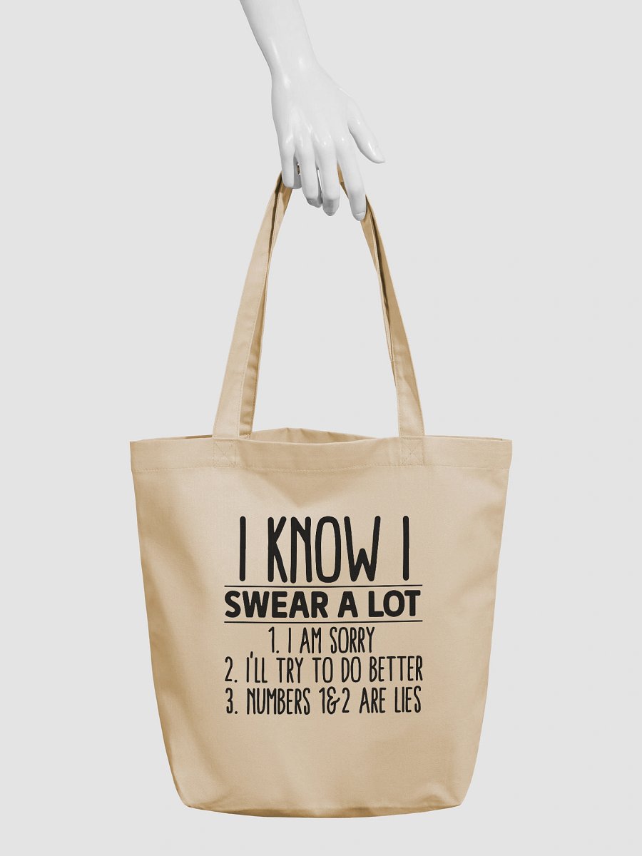 I Know I Swear A Lot Tote Bag product image (3)