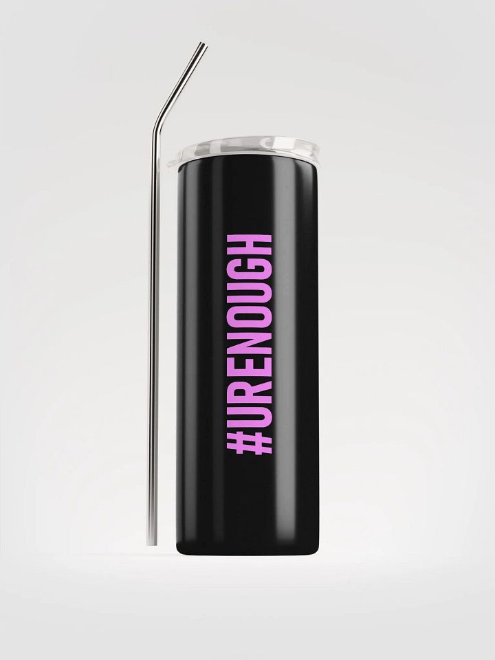20 oz #URENOUGH - High Grade Travel Tumbler with Straw - pink product image (1)
