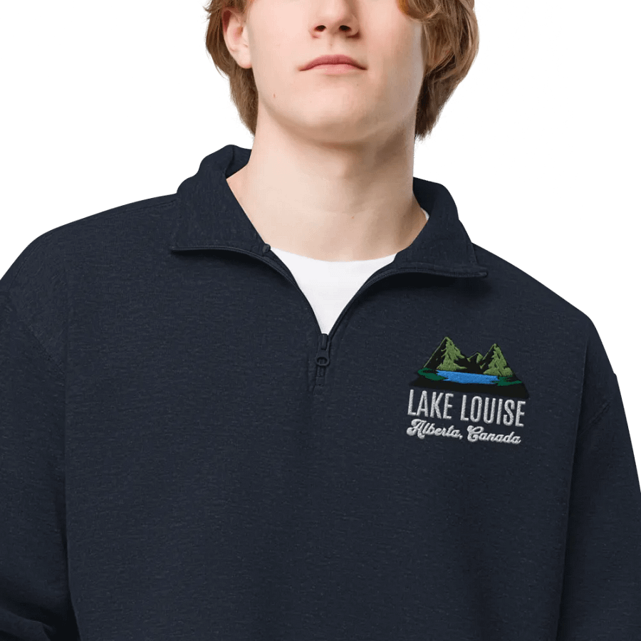 Lake Louise Left Side Embroidered Half Zip product image (27)