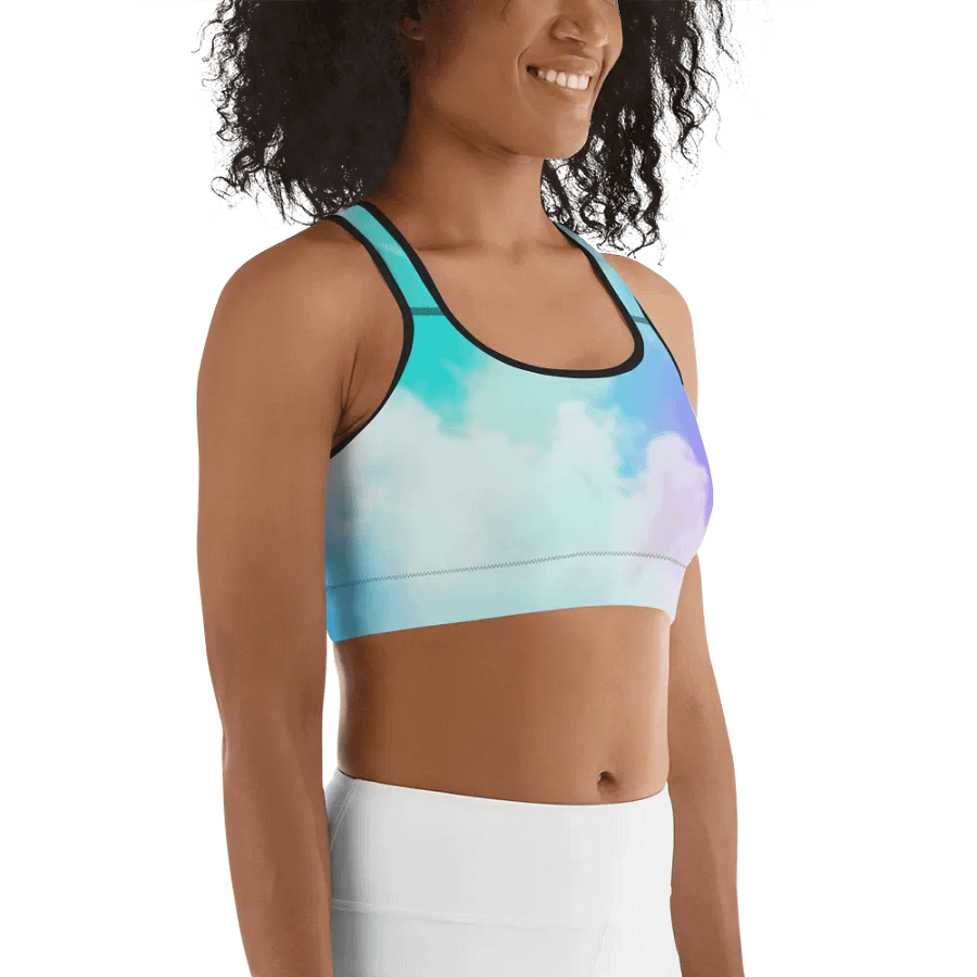 Blur cloud rainbow Design Sports Bra - V2 product image (11)