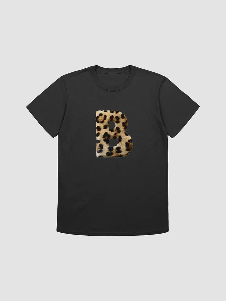 Leopard Print 'B' Graphic T-Shirt product image (1)