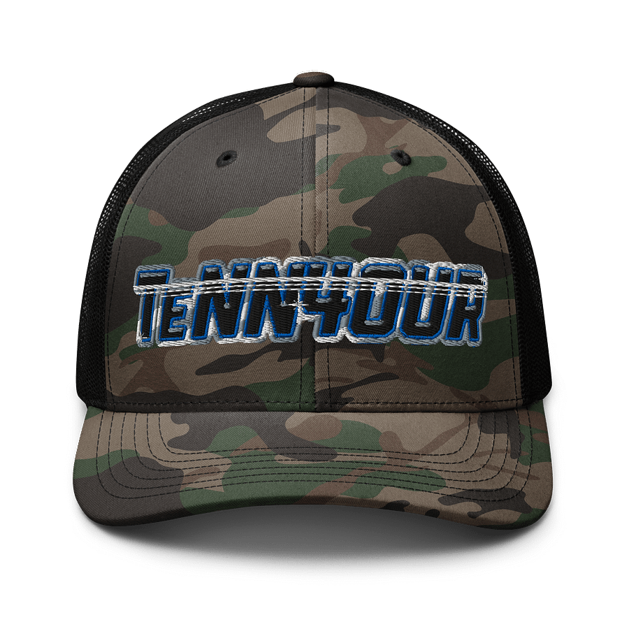 TENN4OUR Camo Trucker Hat product image (1)
