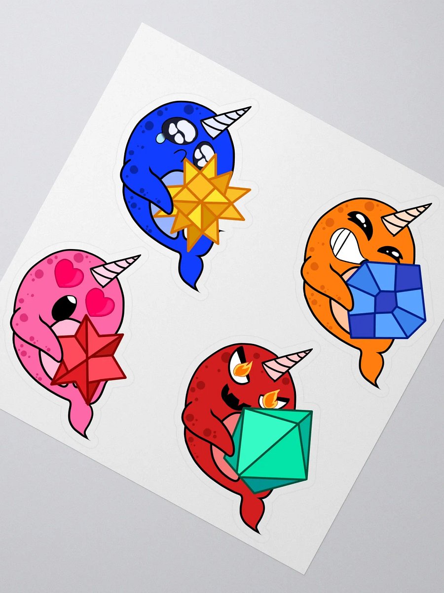 Narwhal Bit Emote Stickers product image (3)