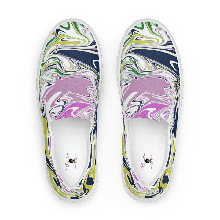 Marbled Dreams Slip-On Canvas Shoes product image (2)